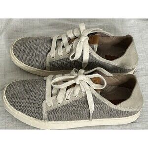 OluKai Women's W8 Pehuea Li EU 38 Grey 20379-2020 Lace Up Sneakers Comfort Shoes